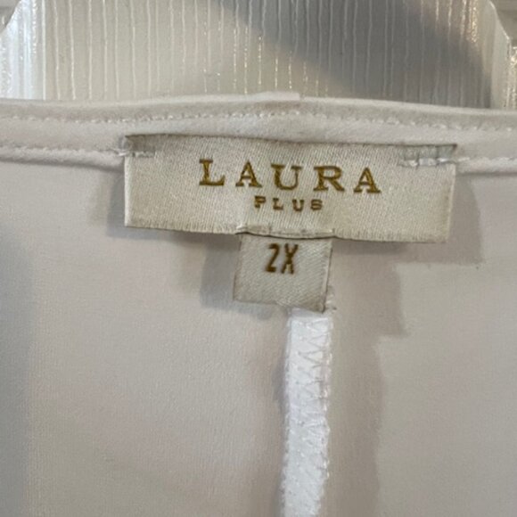 Laura Plus - Perfect Basic Shell / tank/ cami in White 2xl - Picture 2 of 4